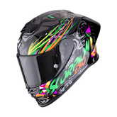 Casco Scorpion EXO-R1 Evo II Air Savage Negro/Verde/Naranja